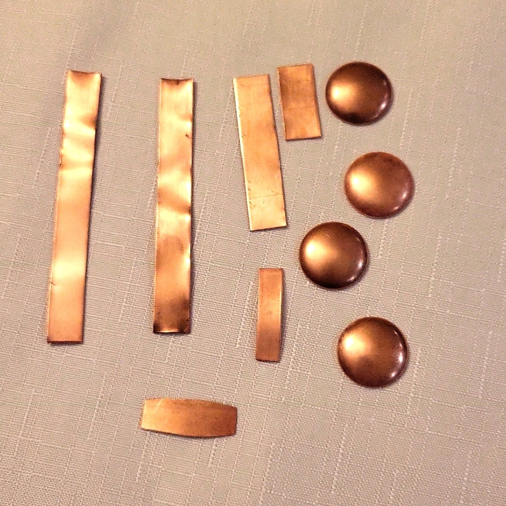 10 Copper enamelling blanks/Gauge/Stamp